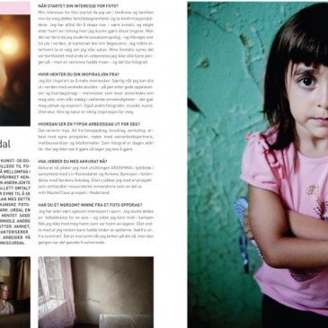 Portrait of Urdal in Knappen Magazine