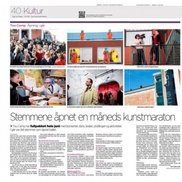 "Stemmene åpnet en måneds kunstmaraton", Stavanger Aftenblad